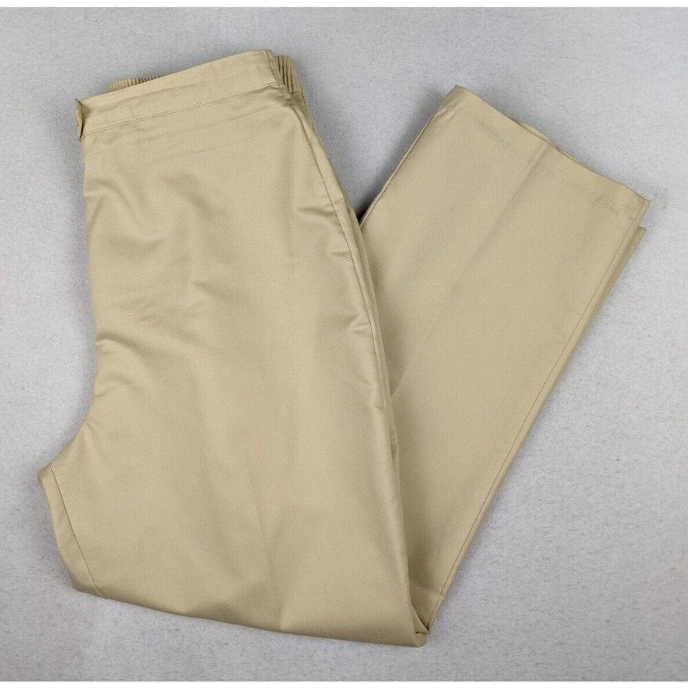 VINTAGE WOMEN'S BEIGE PANTS - SEARS - PANTS THAT FIT - SIZE 16